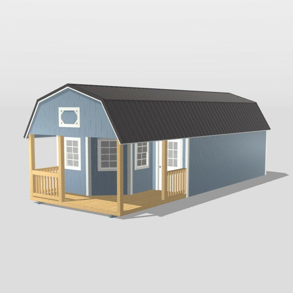 Wraparound Porch Lofted Barn Cabin