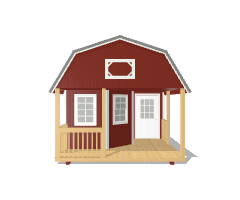 Deluxe Lofted Barn Cabin 12x32 - Image 6