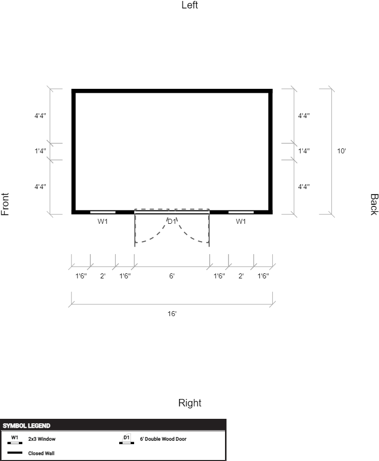 Side Garden Shed 10x16 - Image 2