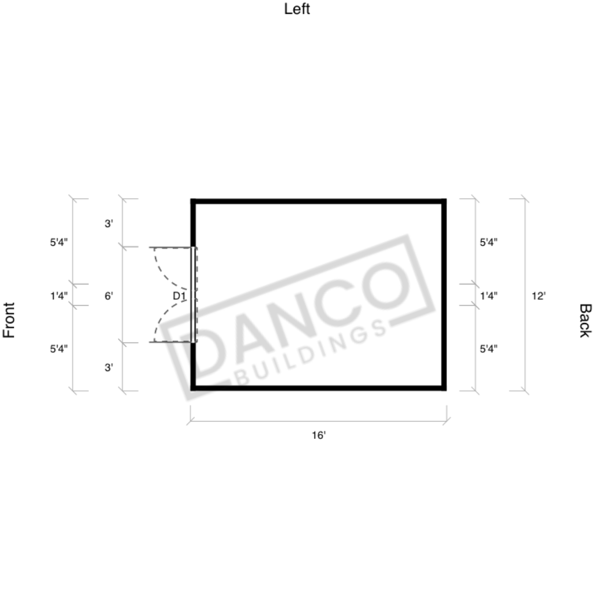 Utility Shed 12x16/231490 - Image 2