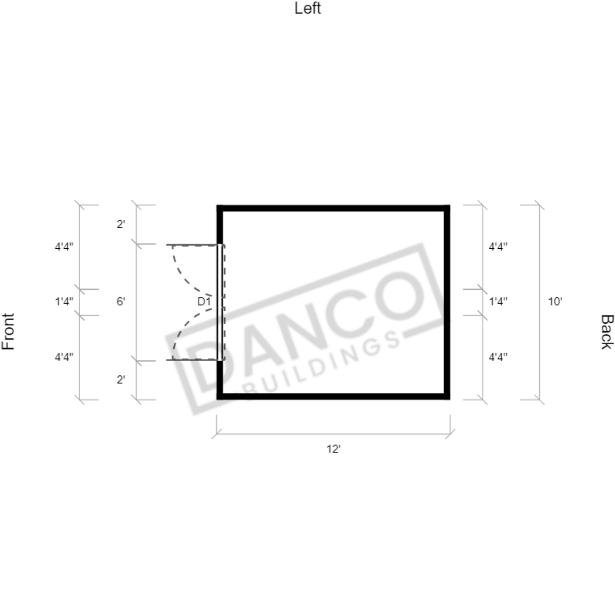 Utility Shed 10x12/231549 - Image 2