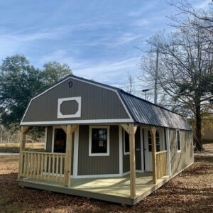 Wraparound Porch Lofted Barn Cabin 14x32