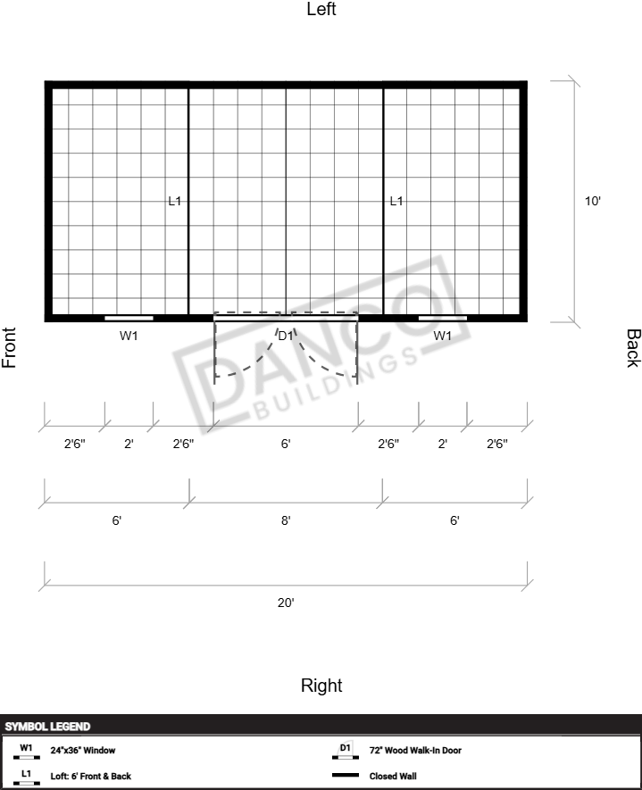 Side Lofted Barn 10x20 - Image 2