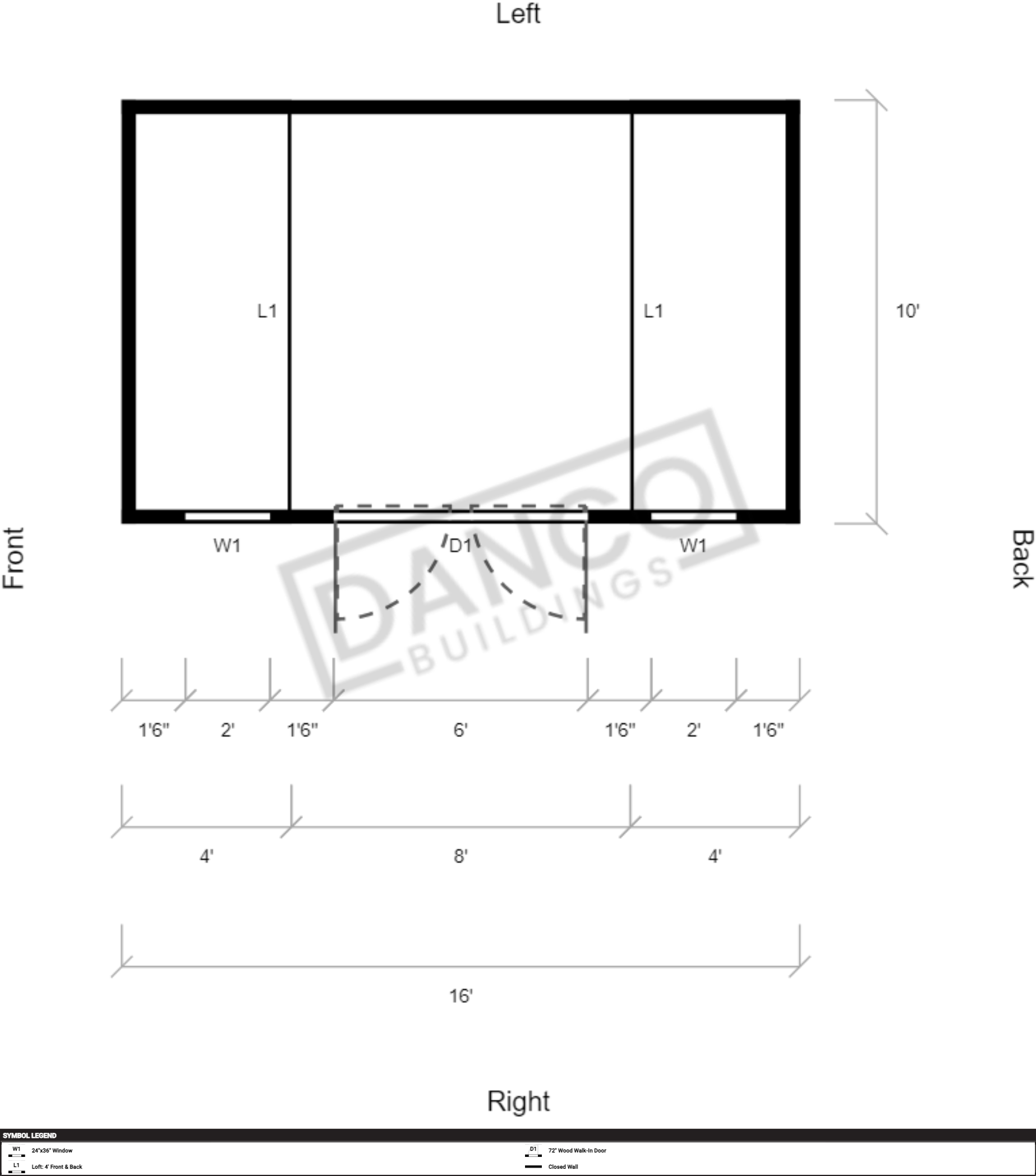 Side Lofted Barn 10x16 - Image 2