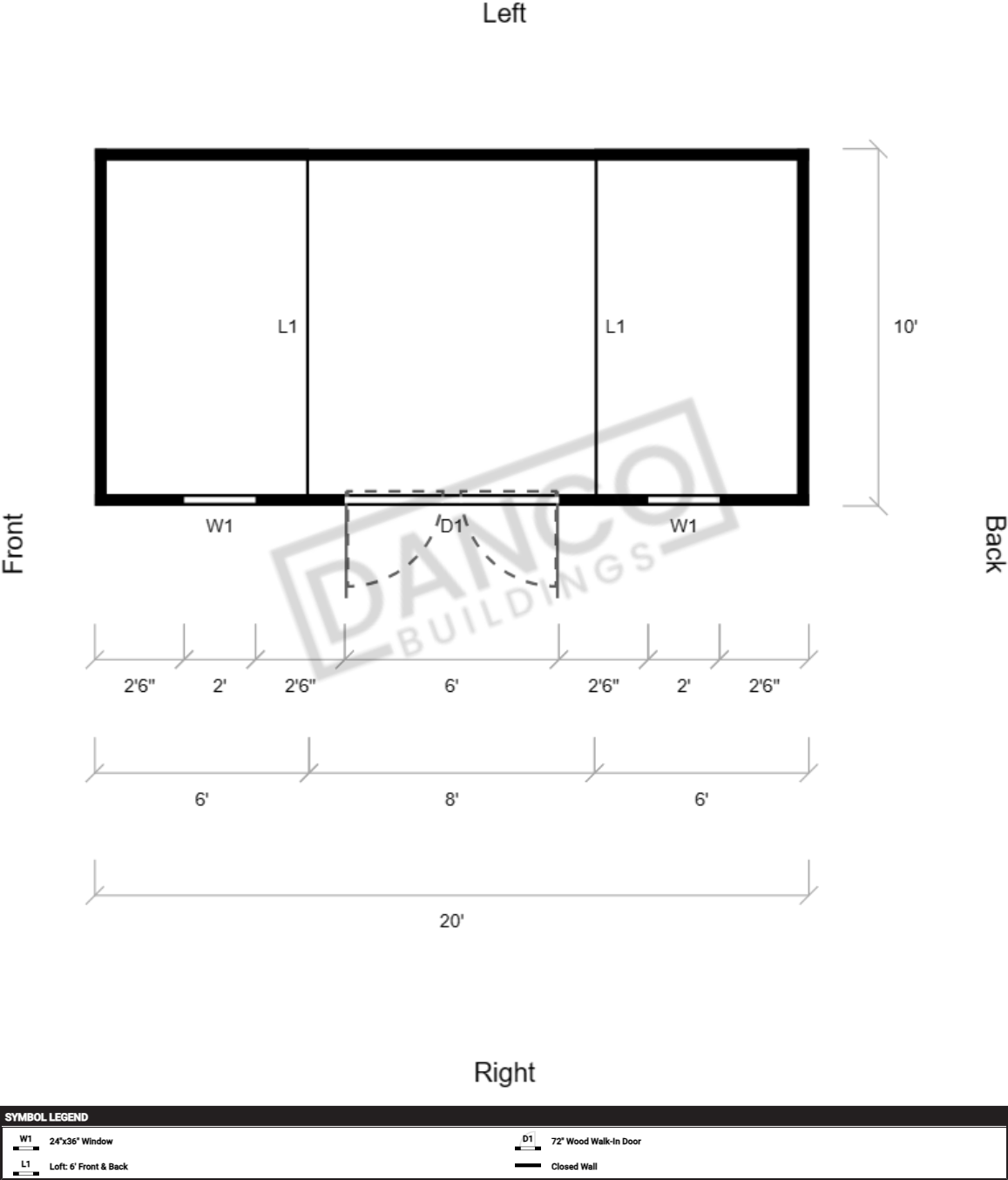 Side Lofted Barn 10x20/240035 - Image 2