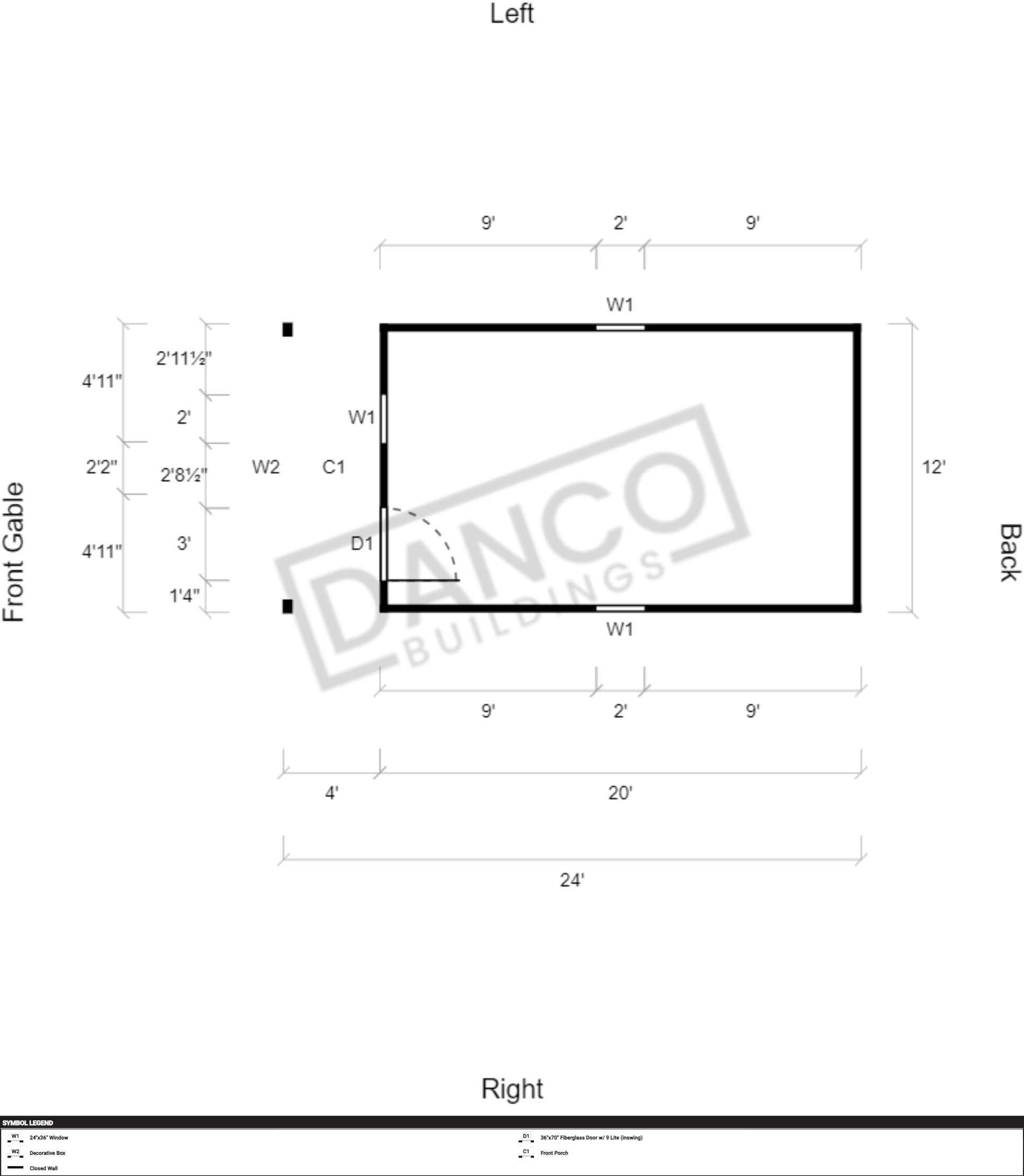 Lofted Barn Cabin 12x24 - Image 2