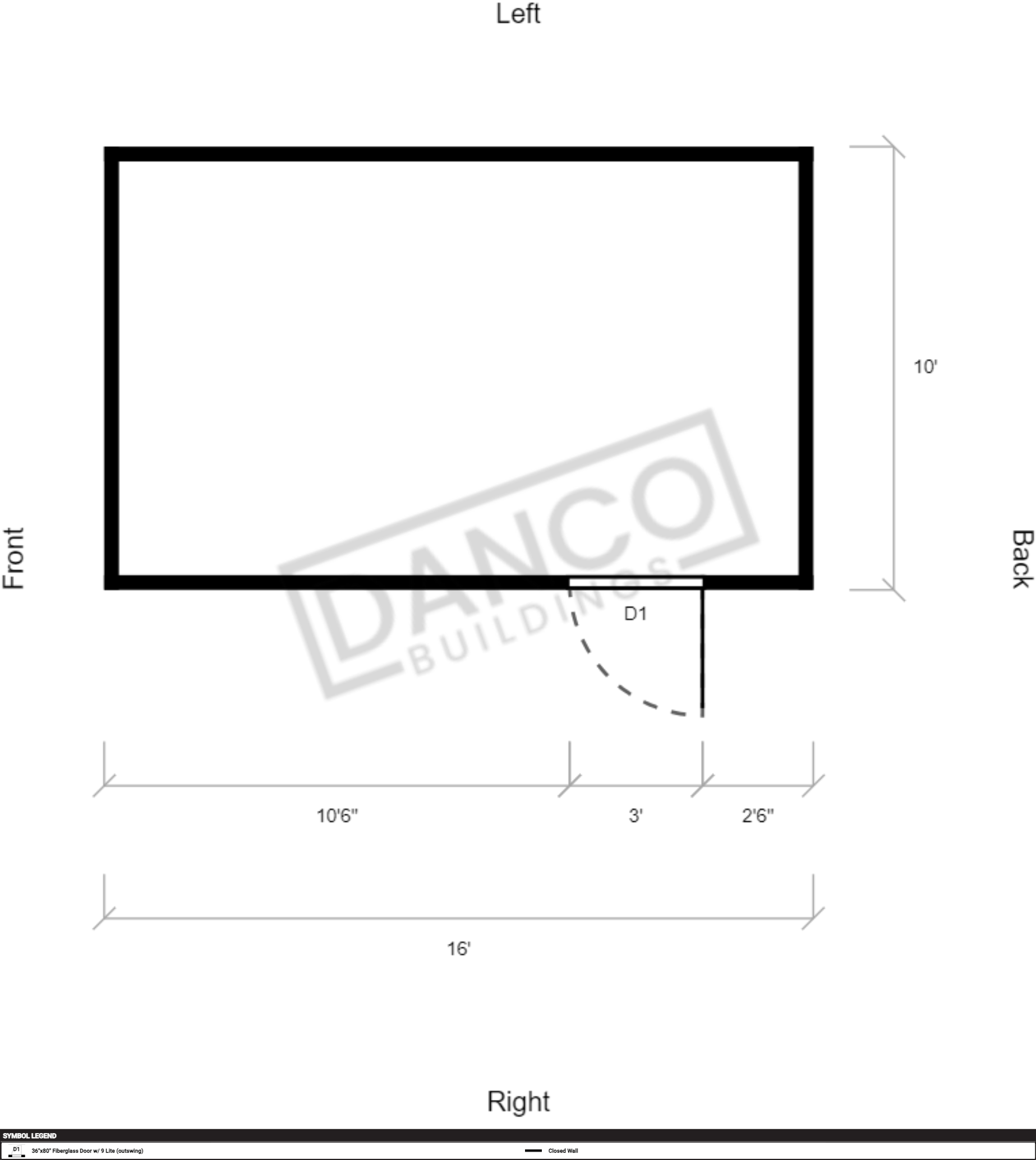 Garden Shed 10x16/240172 - Image 2