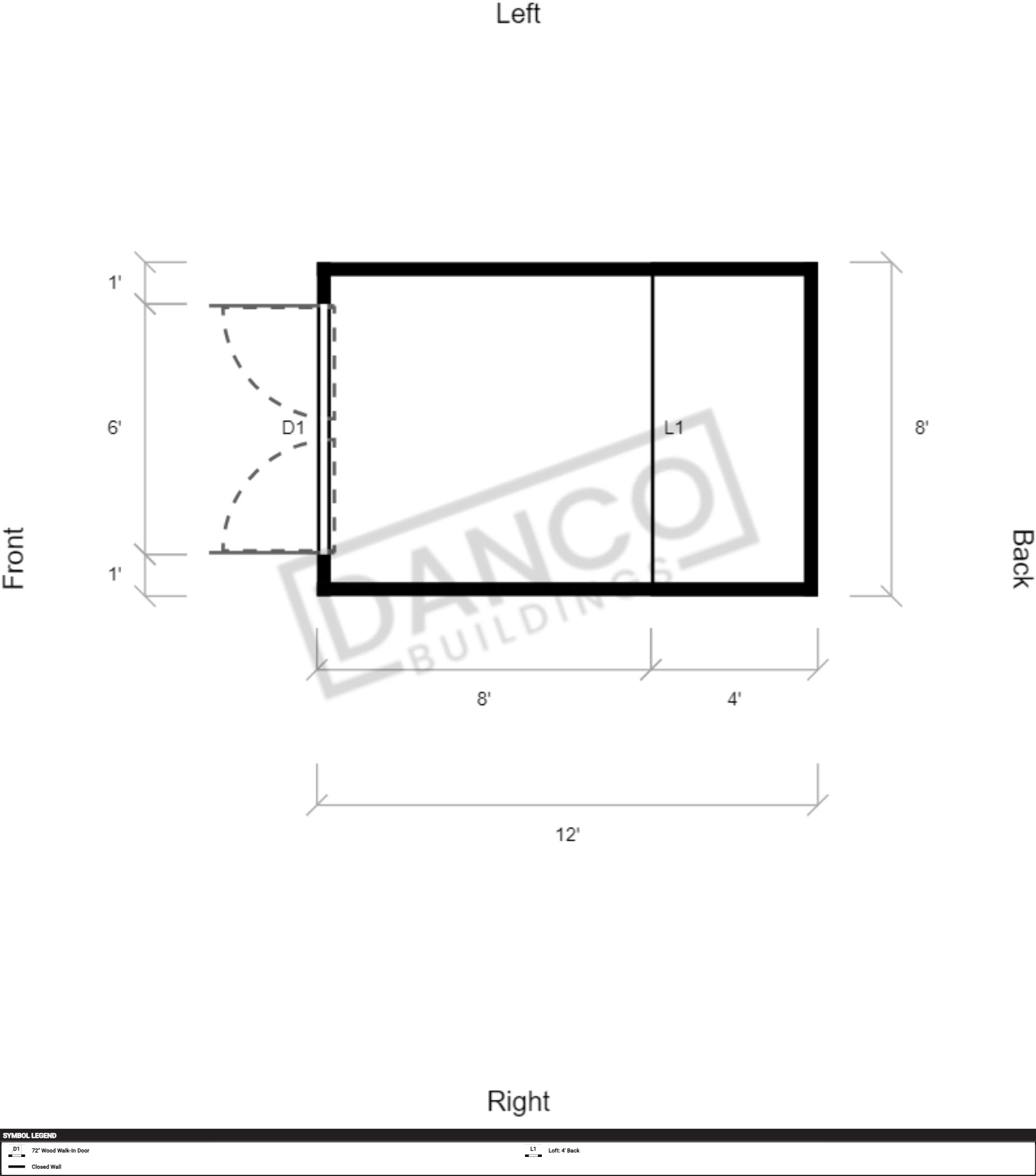 Lofted Barn 8x12/240173 - Image 2