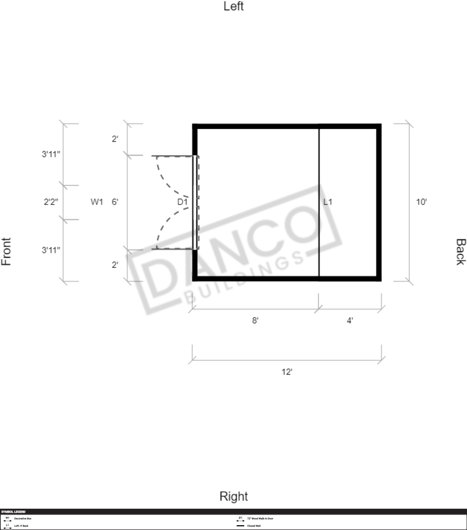 Lofted Barn 10x12 - 240349 - Image 2