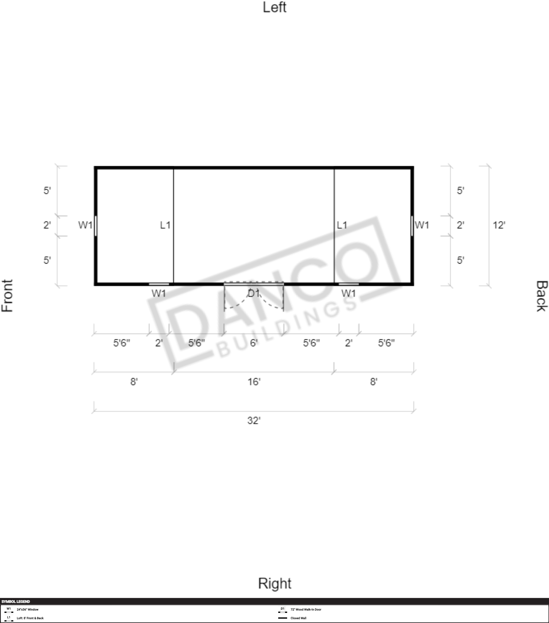 Side Lofted Barn 12x32 - Image 2