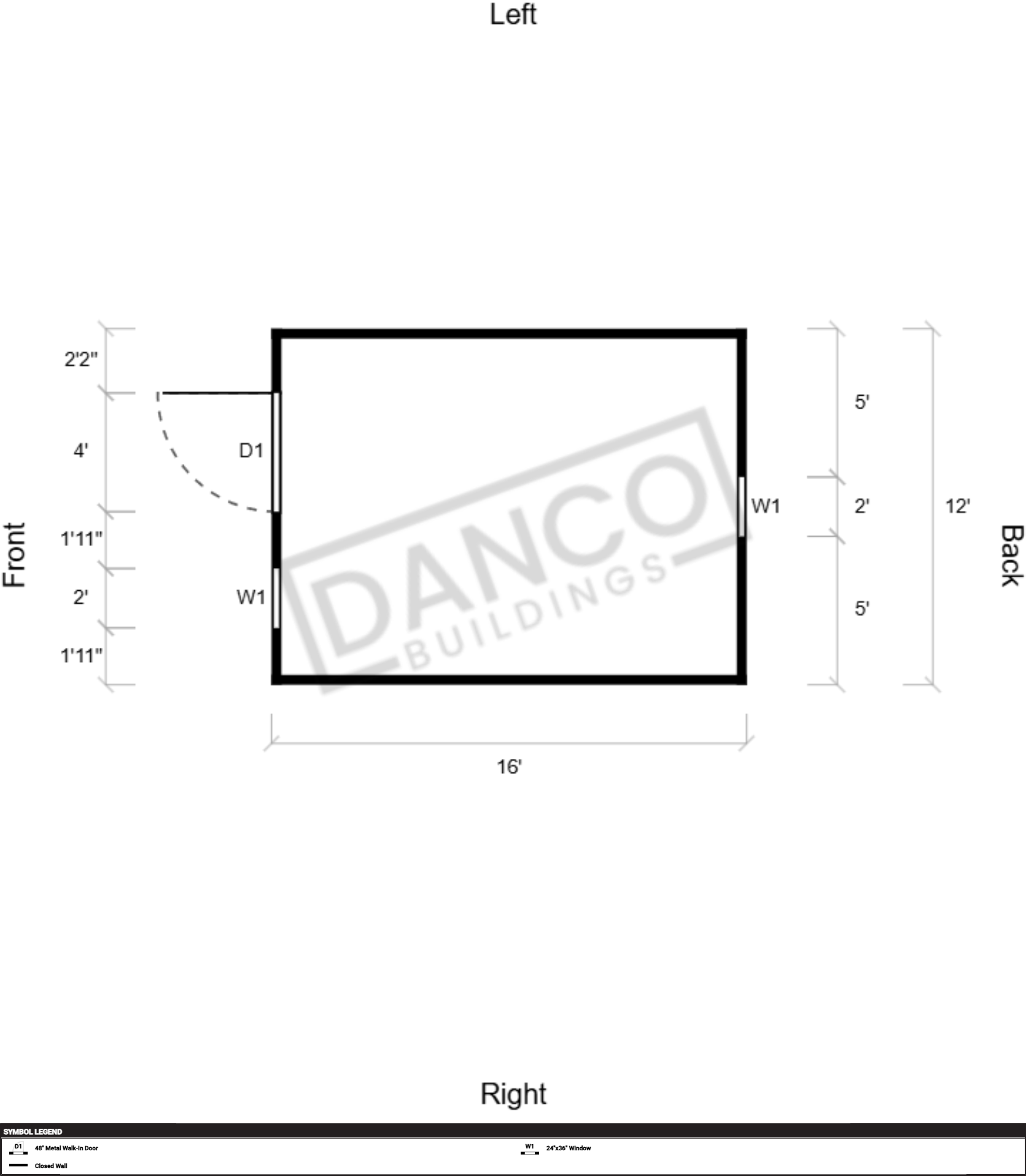 Extra Economy Lofted Barn 12x16/240960 - Image 2