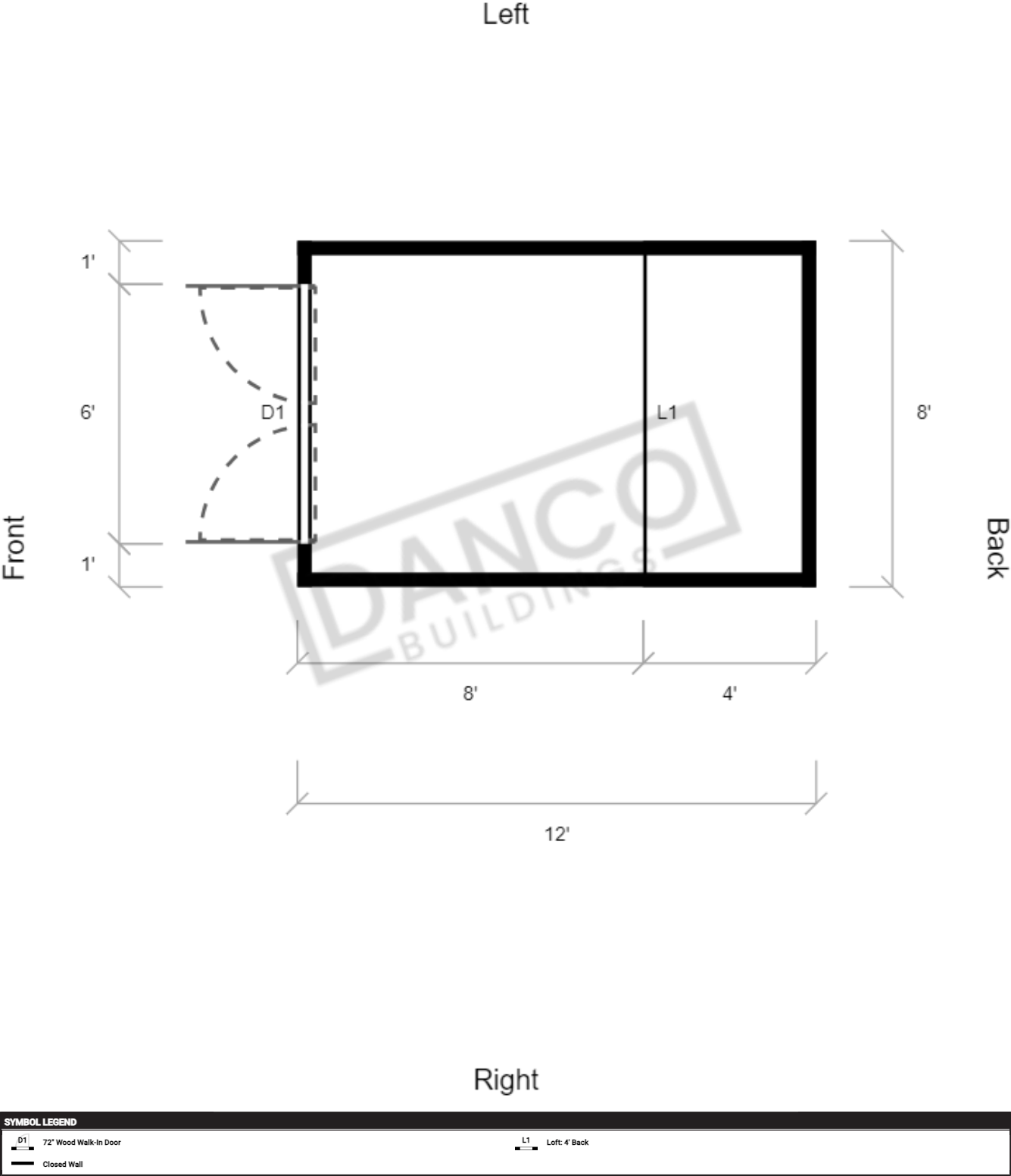 Lofted Barn 8x12 - Image 2