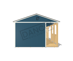 Side Porch Cabin 14x28 - Image 6