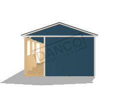 Side Porch Cabin 14x28 - Image 5