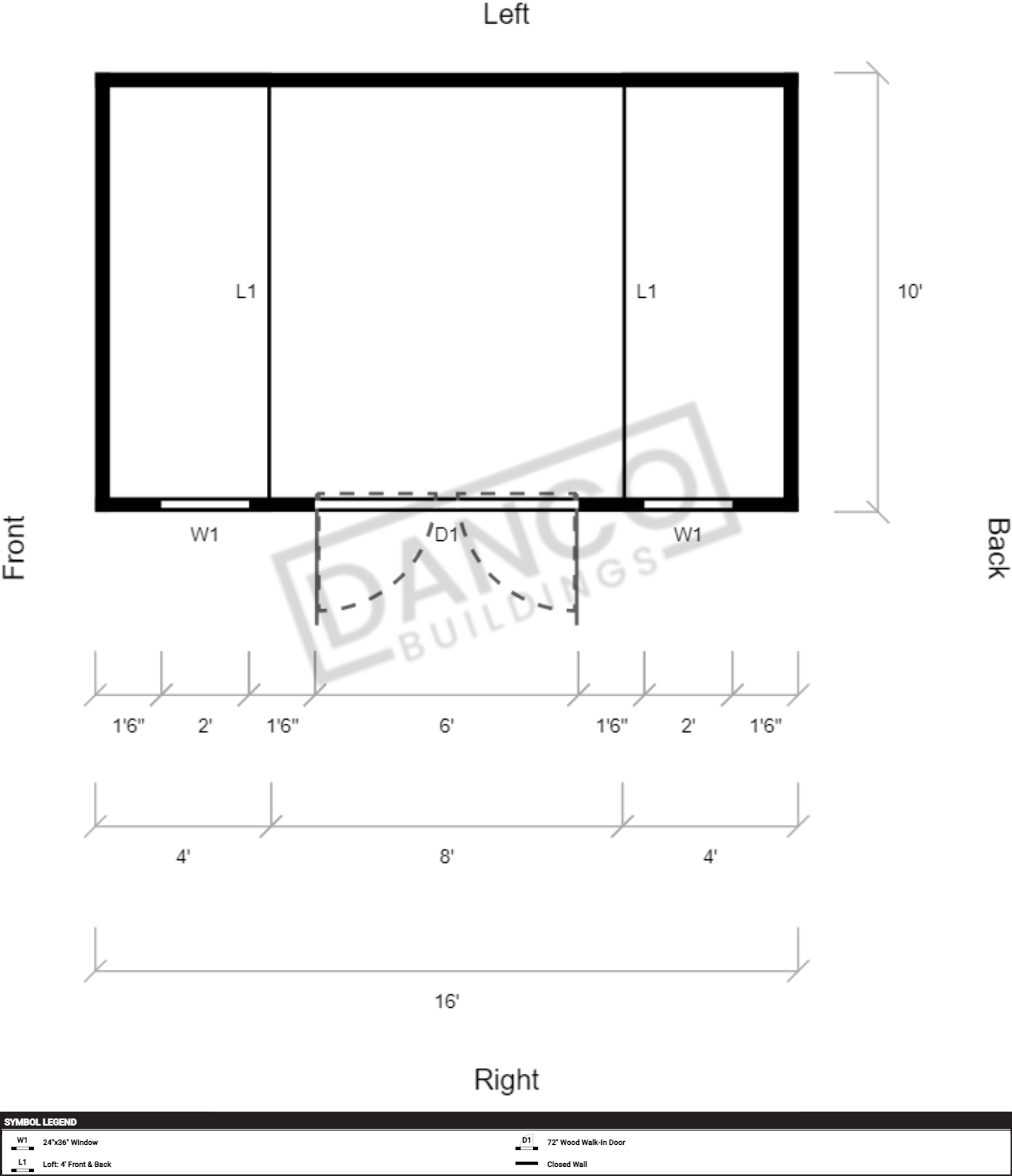 Side Lofted Barn 10x16 - Image 2