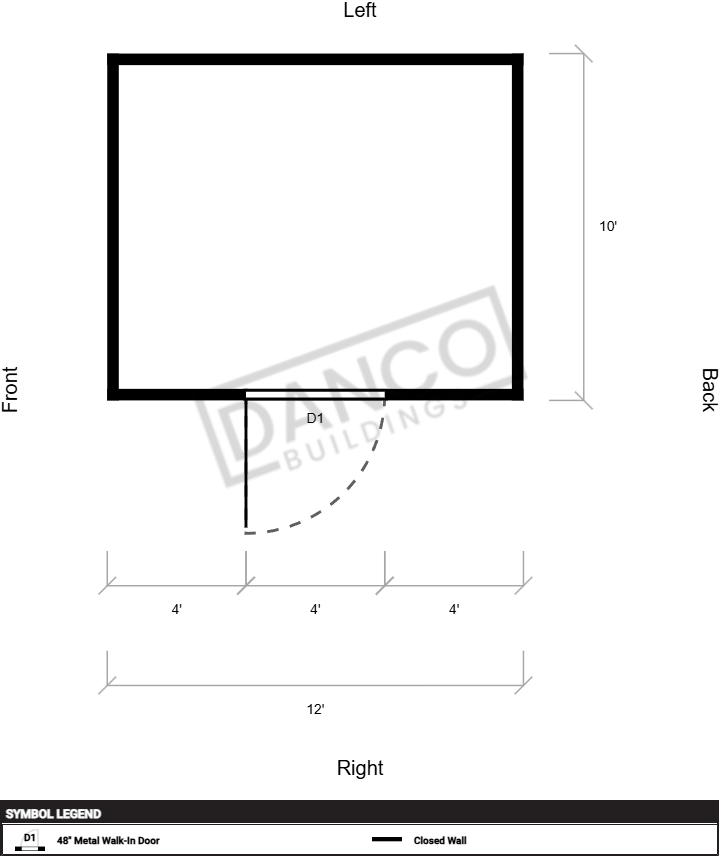 Extra Economy Metal Utility 10x12/241069 - Image 2