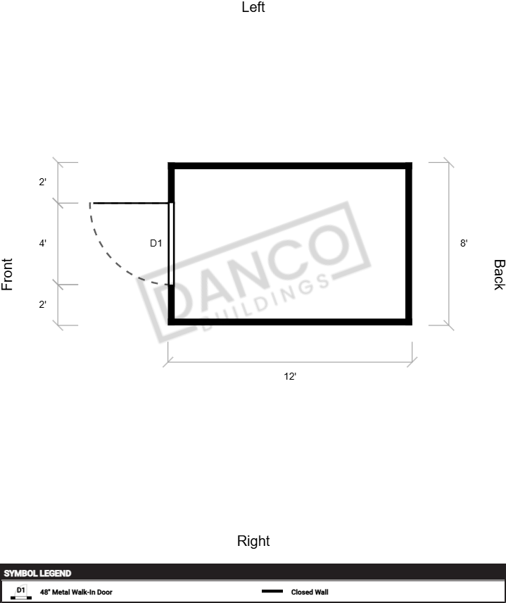 Extra Economy Lofted Barn 8x12/241072 - Image 2