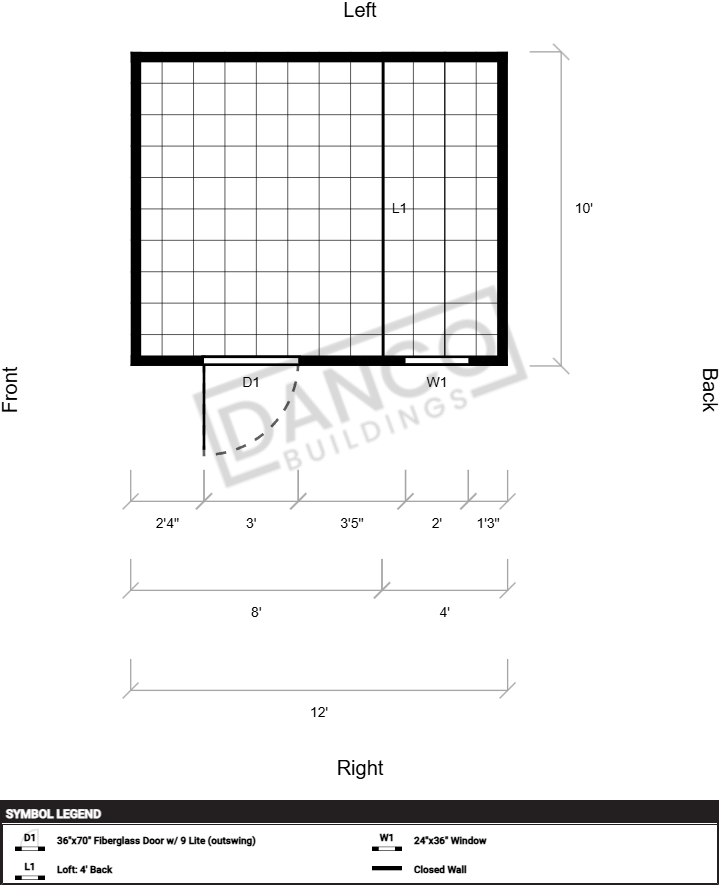 Side Lofted Barn 10x12 - Image 2