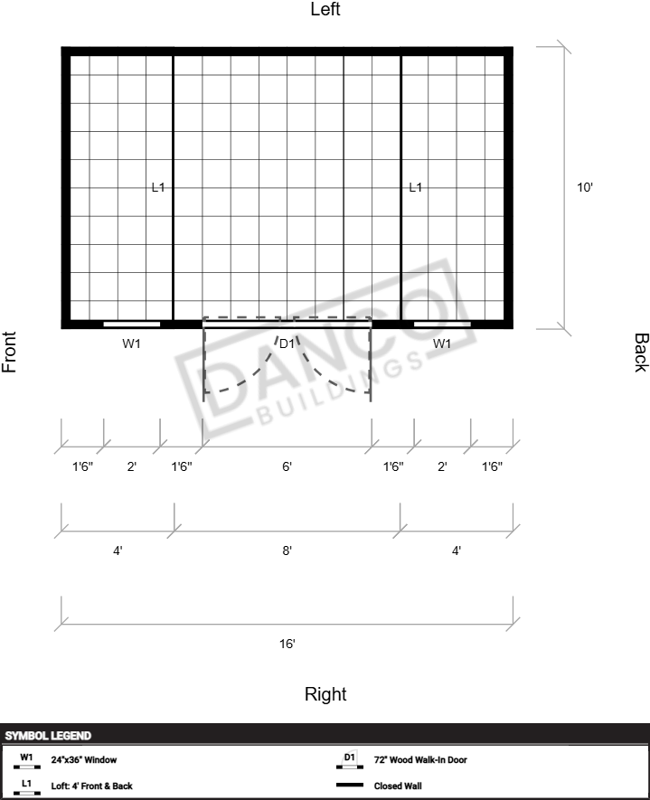Side Lofted Barn 10x16 - Image 6