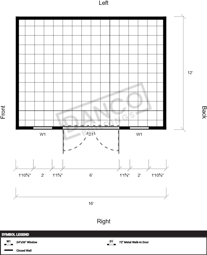 Extra Economy Metal Utility 12x16 - Image 2