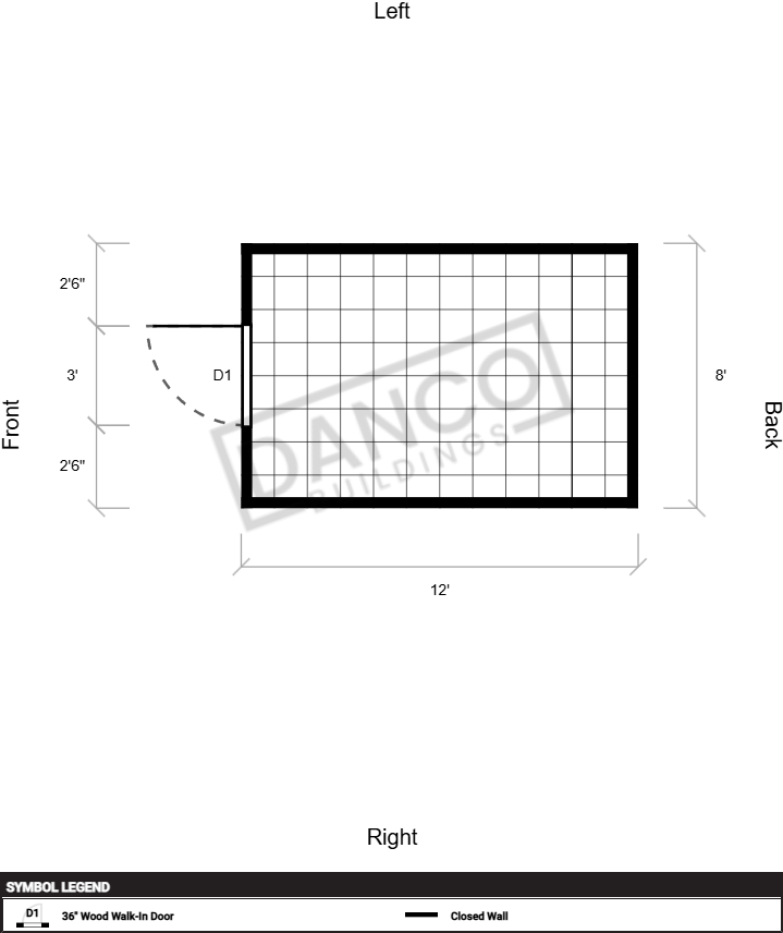 Utility Shed 8x12/250237 - Image 2